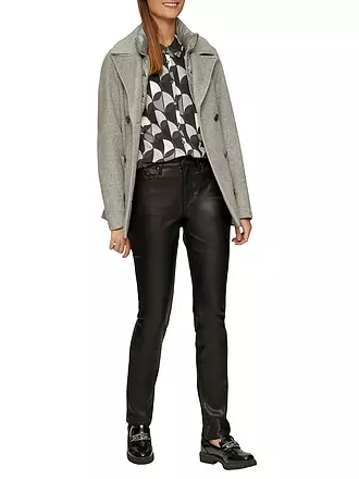 S.OLIVER | Hose in Lederoptik Slim Fit | 